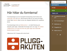 Tablet Screenshot of formelsamlingen.se